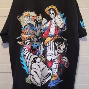 Warren Lotas One Piece Luffy Skeleton Rebranded Tee - Size Large
